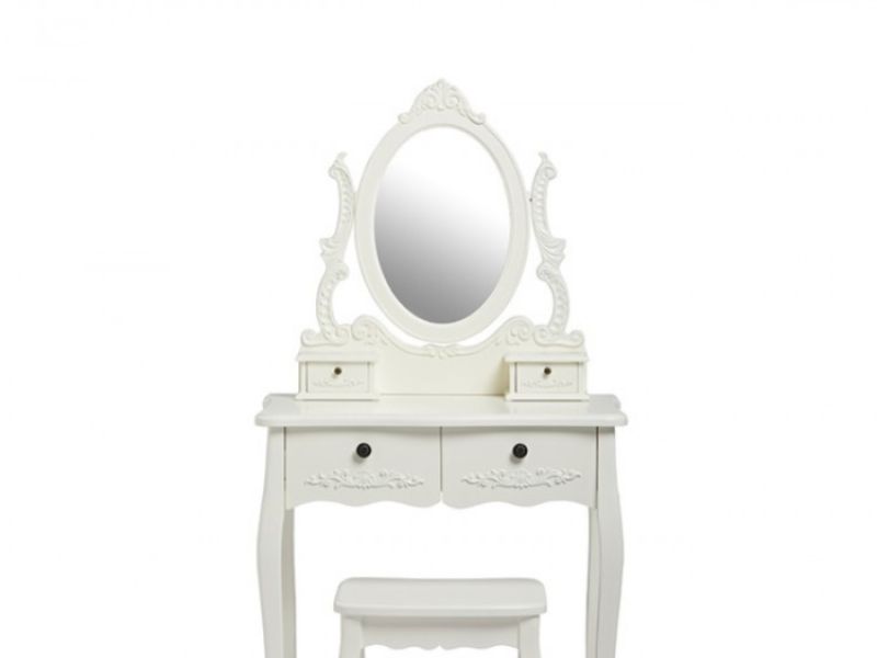 LPD Antoinette Dressing Table Set In White