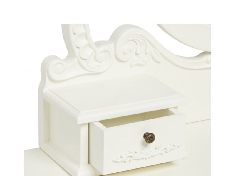 LPD Antoinette Dressing Table Set In White