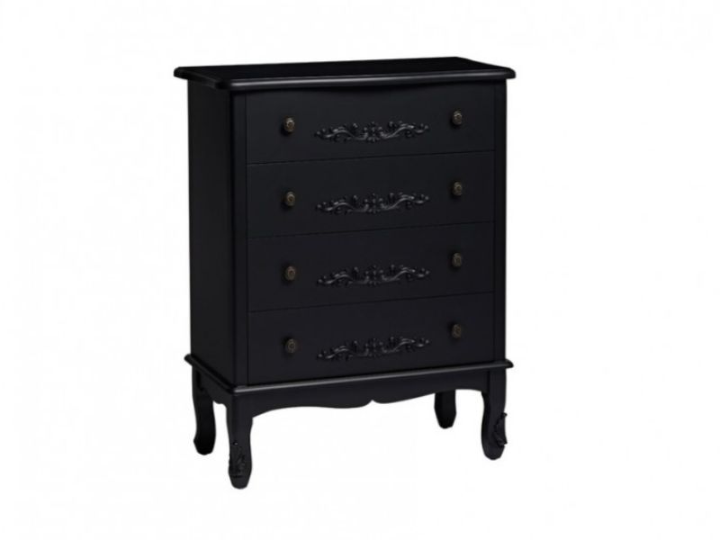 LPD Antoinette 4 Drawer Chest In Black