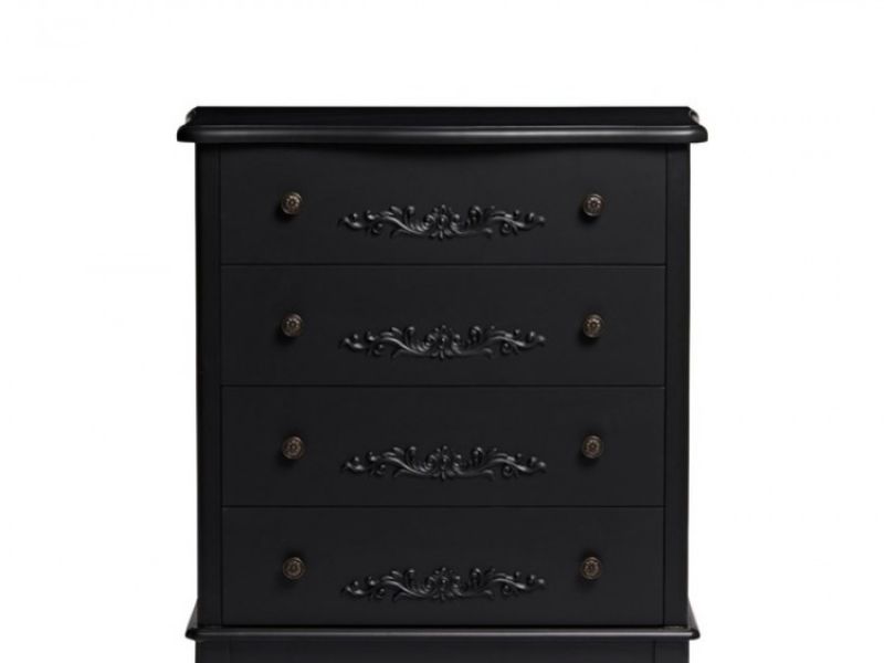 LPD Antoinette 4 Drawer Chest In Black