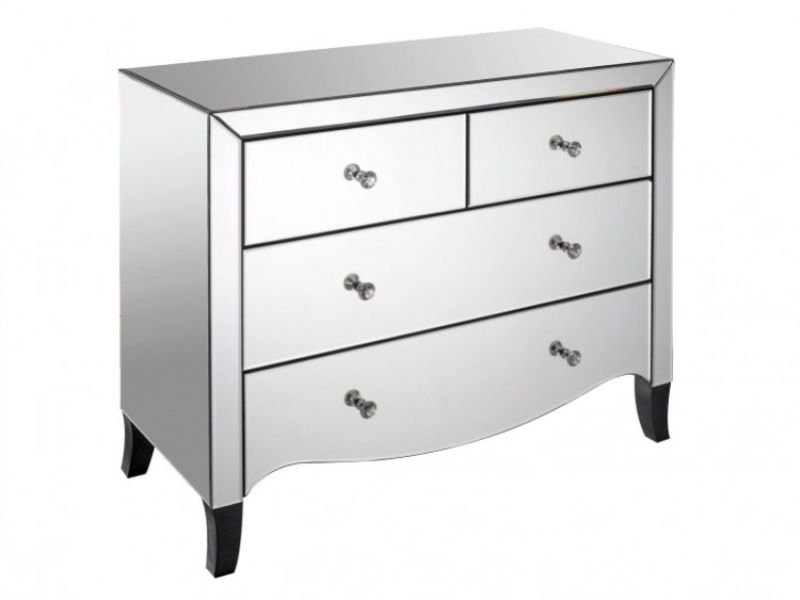 LPD Valentina Mirrored 2 Plus 2 Drawer Chest