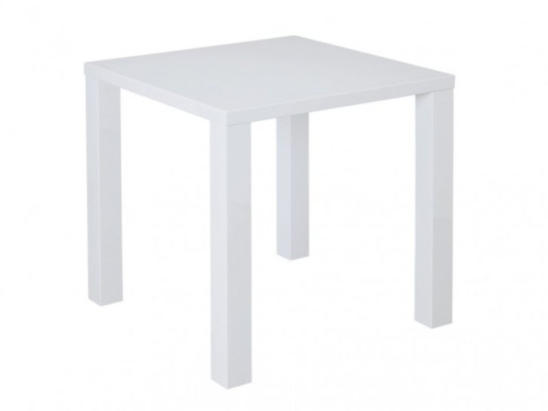 LPD Puro Small Dining Table In White Gloss