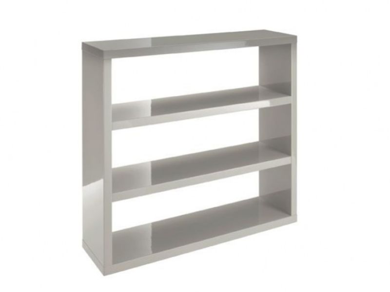 LPD Puro Bookcase In Stone Gloss