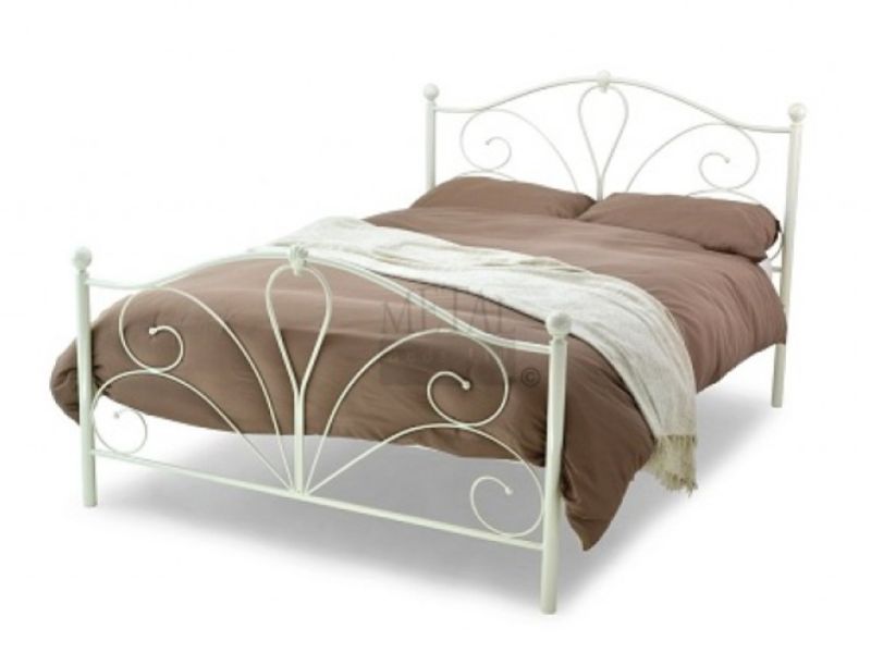 Metal Beds Romance 3ft (90cm) Single Ivory Metal Bed Frame