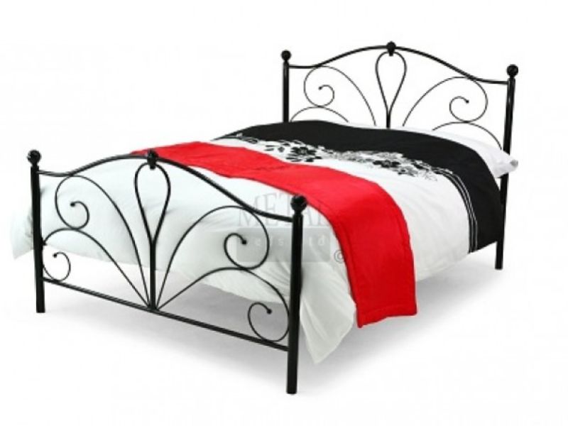 Metal Beds Romance 4ft (120cm) Small Double Black Metal Bed Frame