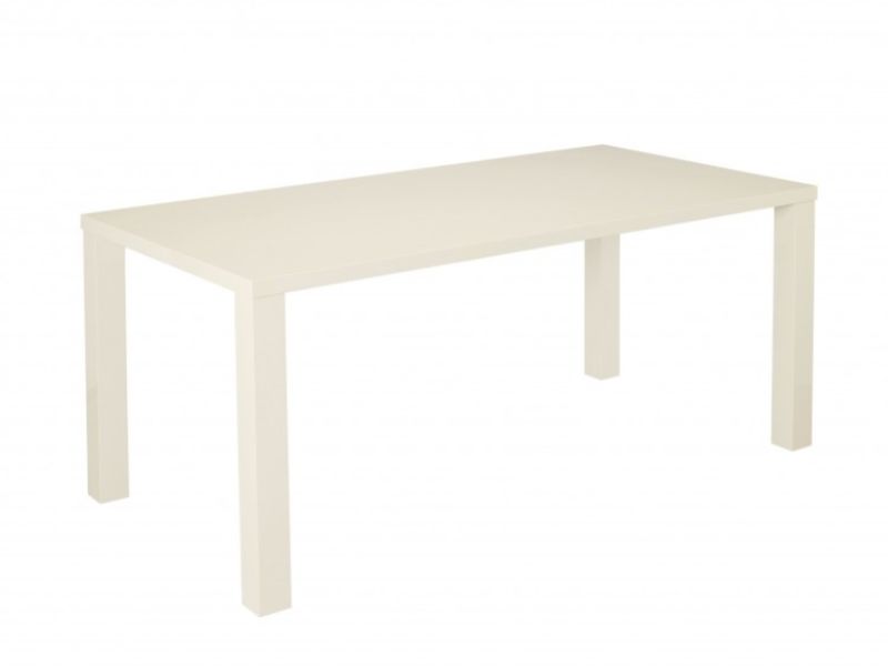 LPD Puro Large Size Dining Table In Cream Gloss