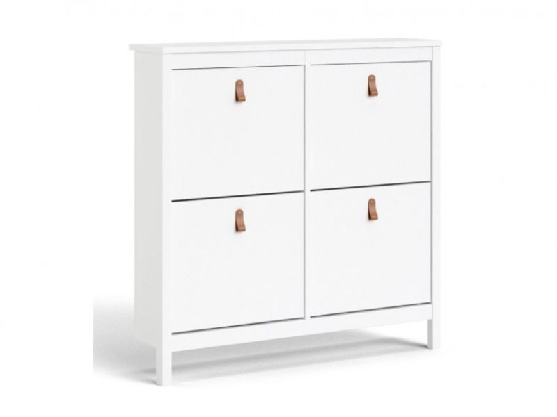 FTG Barcelona Shoe Cabinet In White