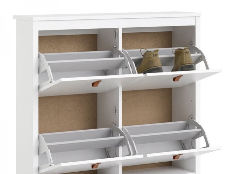 FTG Barcelona Shoe Cabinet In White