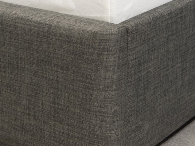 Emporia Chelsea 5ft Kingsize Grey Fabric Ottoman Bed