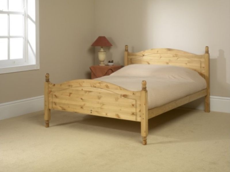 Friendship Mill Orlando High Foot End 3ft Single Pine Wooden Bed