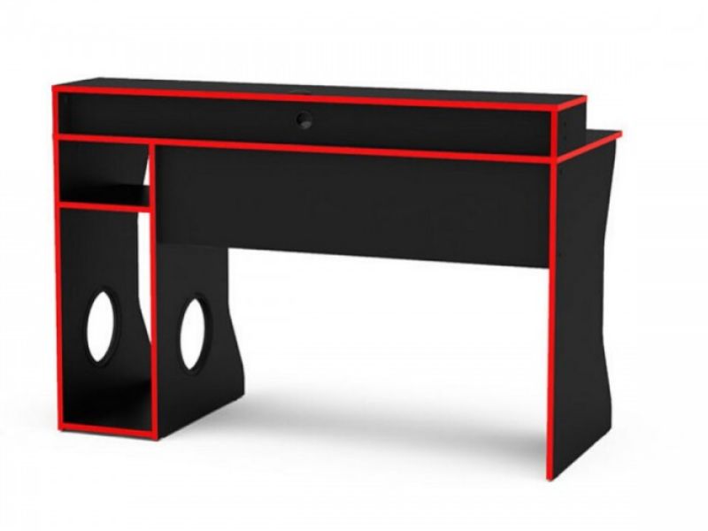 Birlea Enzo Black And Red Gaming Desk