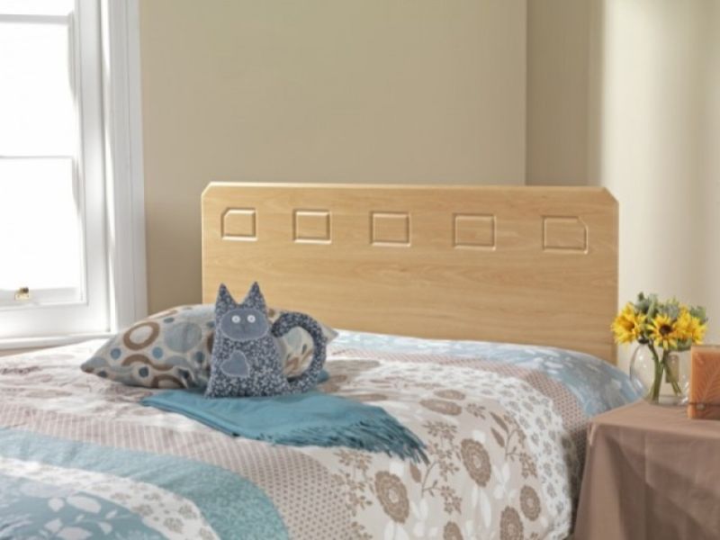 Friendship Mill Miami 4ft6 Double Beech Wooden Headboard