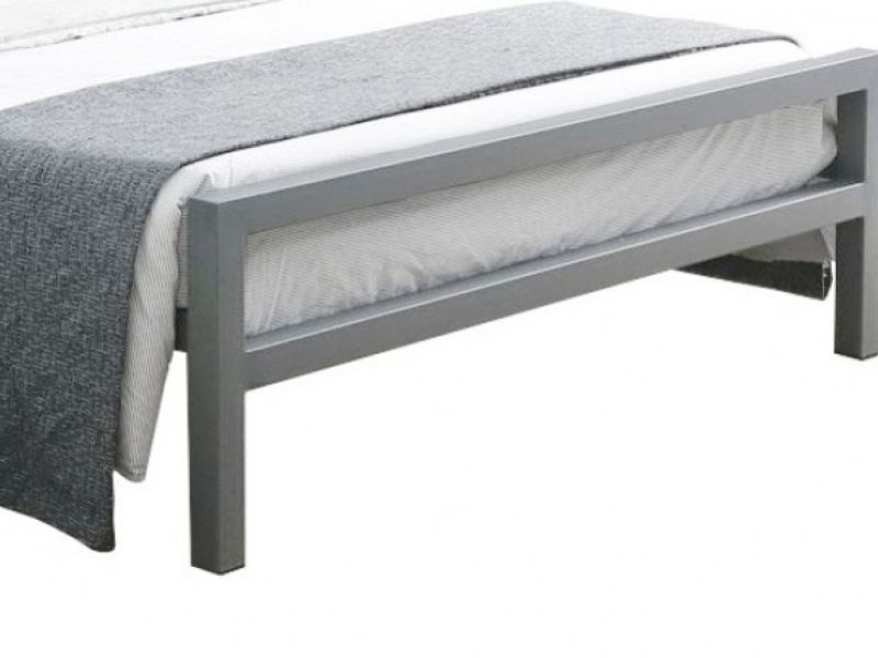 Metal Beds Eaton 4ft6 (135cm) Double Contract Grey Metal Bed Frame