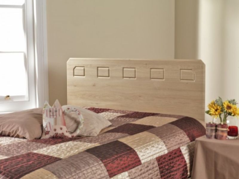 Friendship Mill Miami Oak Effect 4ft6 Double Wooden Headboard