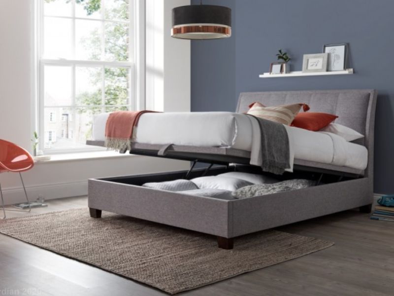 Kaydian Accent 4ft6 Double Marbella Grey Ottoman Storage Bed
