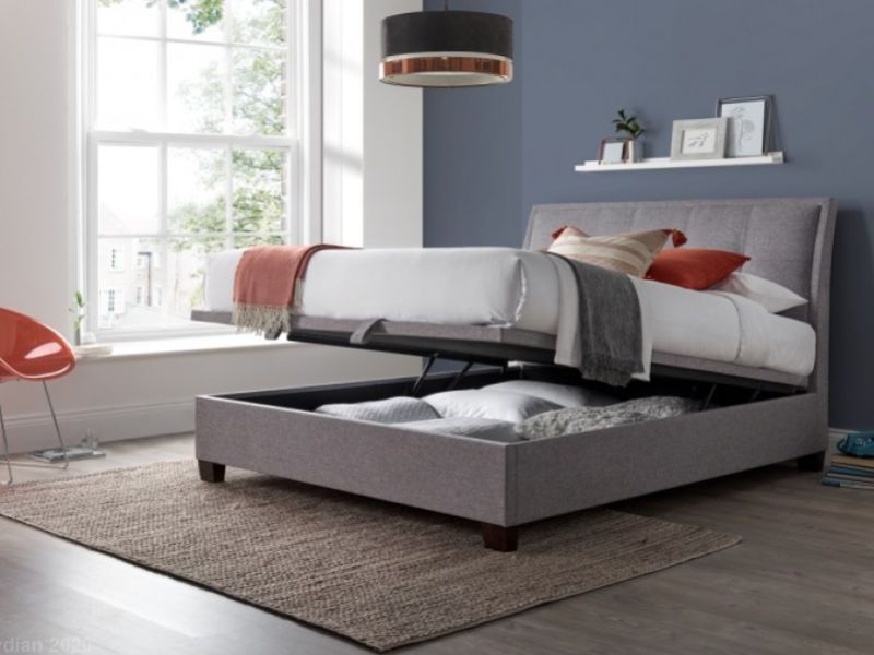 Kaydian Accent 4ft6 Double Grey Ottoman Storage Bed