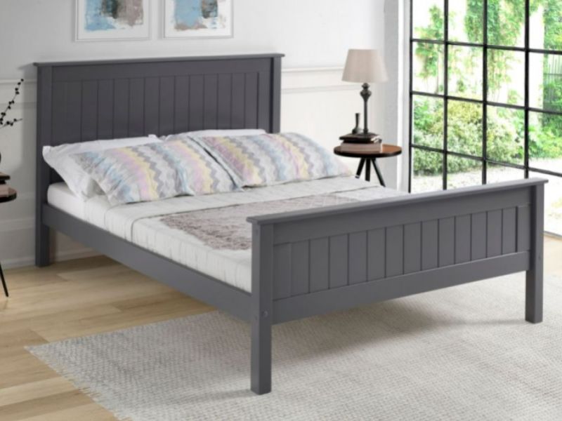 Limelight Taurus 4ft6 Double Dark Grey Wooden Bed Frame