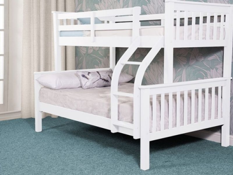 Sweet Dreams Connor Triple Sleeper Bunk Bed In White