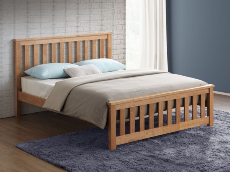 Sweet Dreams Conrad 3ft Single Oak Finish Wooden Bed Frame