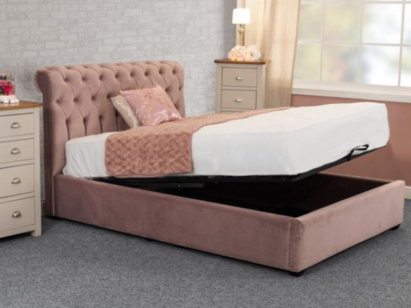 Sweet Dreams Isla 5ft Kingsize Fabric Ottoman Bed Frame (Choice Of Colours)