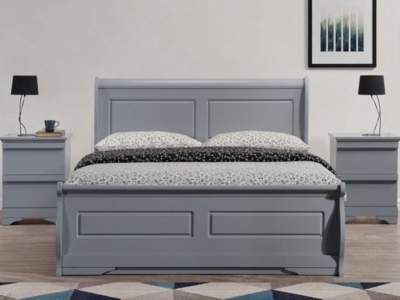 Sweet Dreams Robin 5ft Kingsize Grey Wooden Ottoman Bed Frame