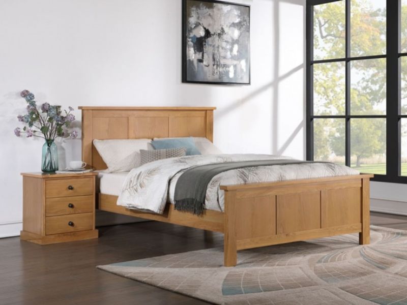 Sweet Dreams Kelly 5ft Kingsize Oak Finish Bed Frame