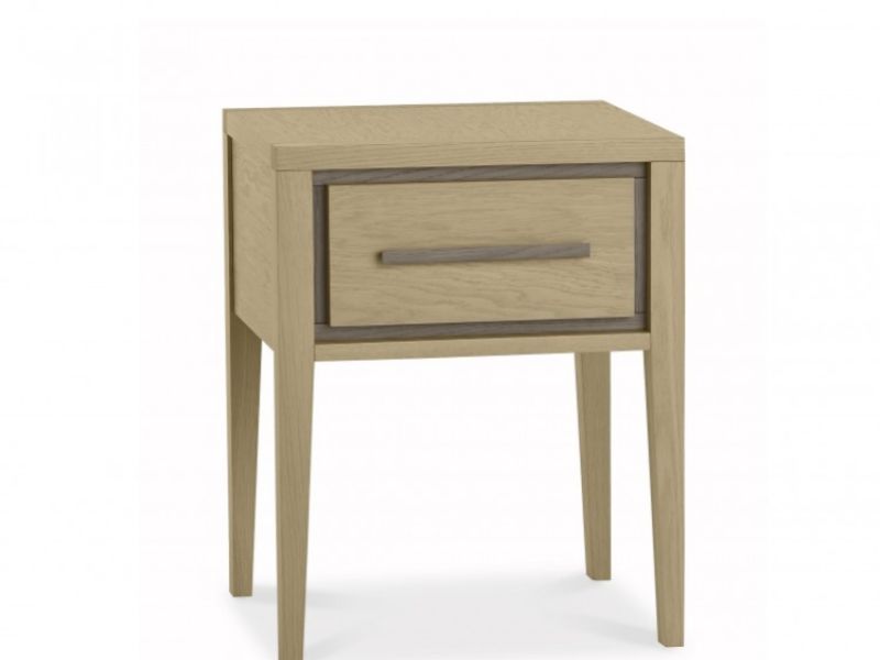 Bentley Designs Rimini Oak 1 Drawer Bedside