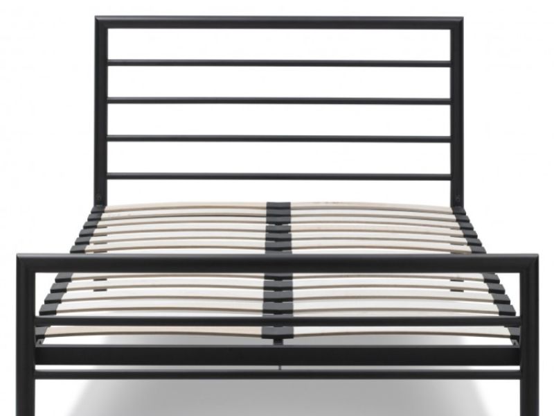 Bentley Designs Urban 4ft Small Double Matt Black Metal Bed Frame