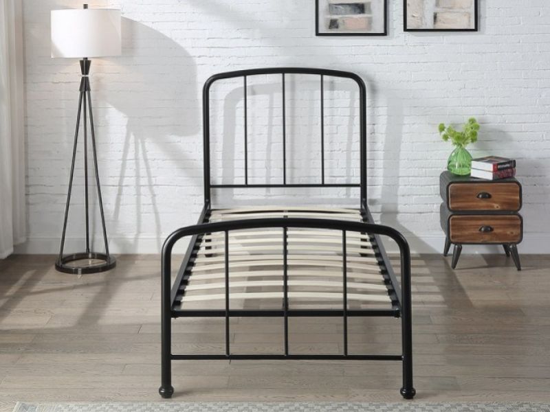 Sleep Design Belmont 3ft Single Black Metal Bed Frame