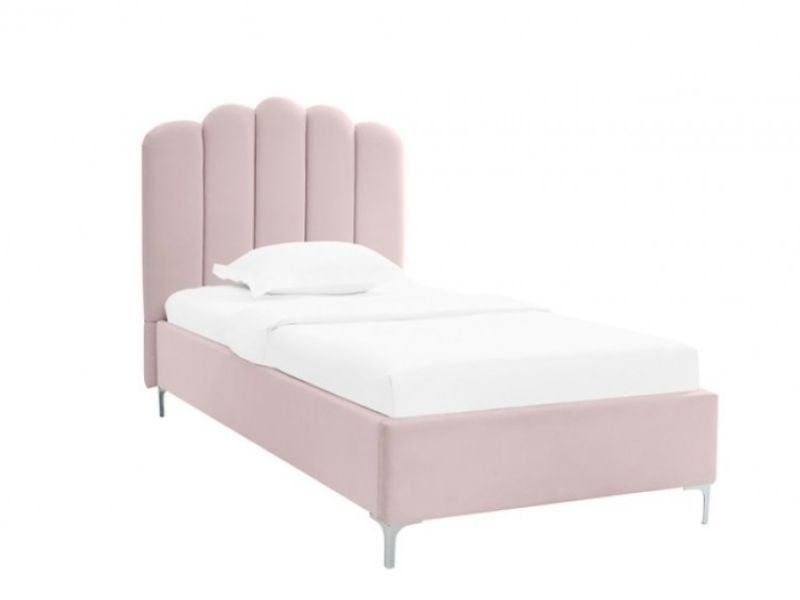 LPD Willow 3ft Single Pink Fabric Bed Frame