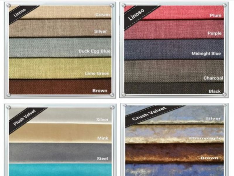 Metal Beds Flat 6ft Super Kingsize Fabric Headboard (Choice Of Colours)