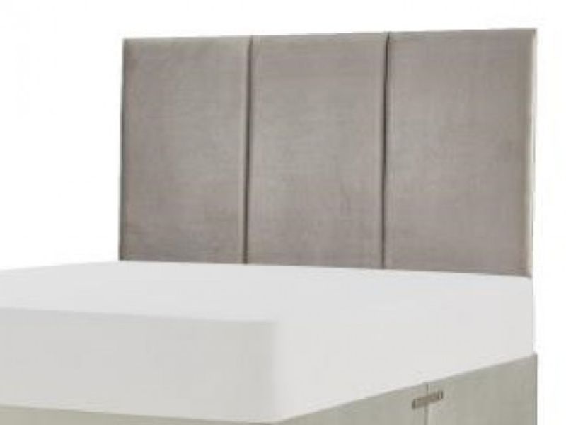 Metal Beds Ruby 3 Panel 4ft Small Double Fabric Headboard (Choice Of Colours)