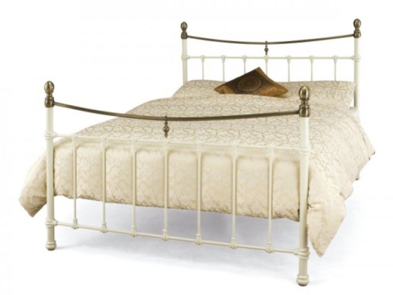Serene Edwardian II Ivory 6ft Super Kingsize Metal Bed Frame