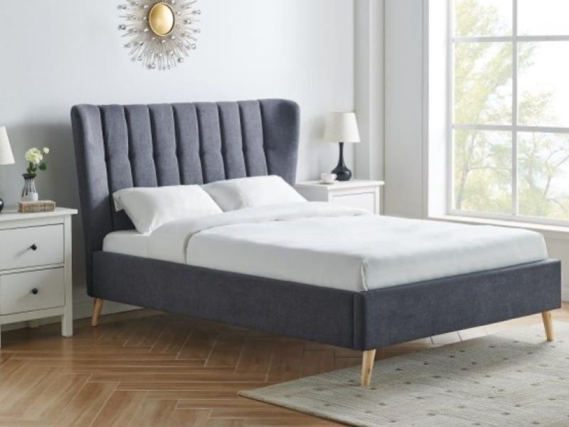 Limelight Tasya 5ft Kingsize Dark Grey Fabric Bed Frame