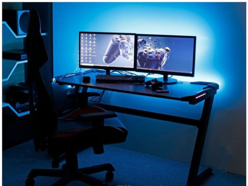 Flair Furnishings Power A LED Gaming Desk by Flair Furnishings