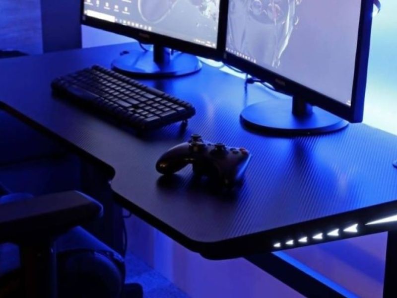 Flair Furnishings Power B LED Gaming Desk