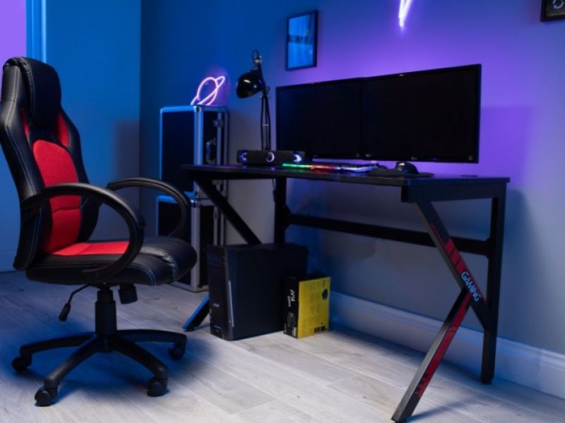 Flair Furnishings Power C Gaming Desk