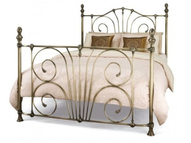 Serene Jessica 5ft Kingsize Brass Metal Bed Frame