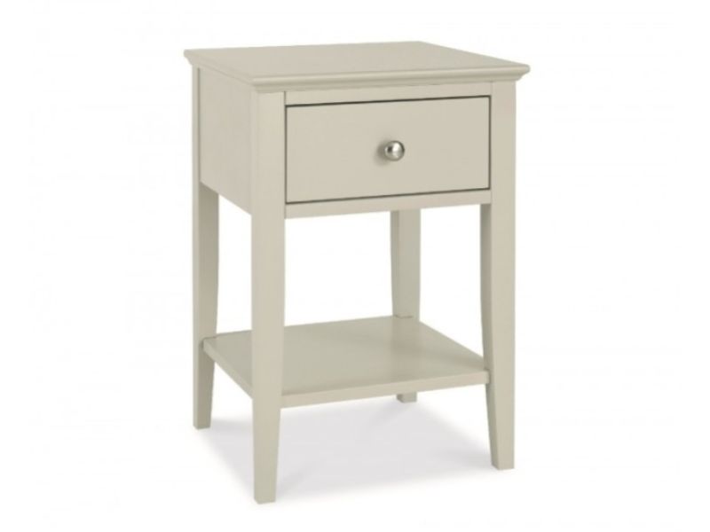 Bentley Designs Ashby Soft Grey 1 Drawer Bedside