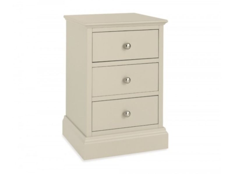 Bentley Designs Ashby Soft Grey 3 Drawer Bedside