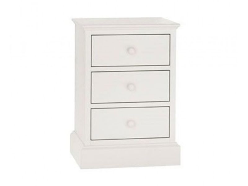 Bentley Designs Ashby White 3 Drawer Bedside