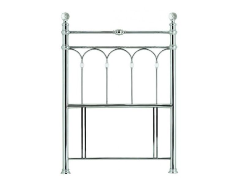 Bentley Designs Krystal 3ft Single Antique Nickel Finish Metal Headboard