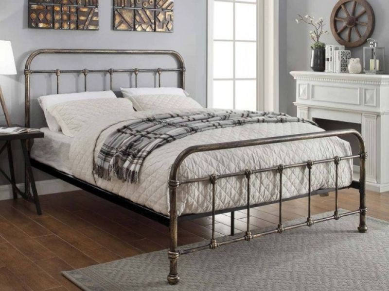 Sleep Design Burford 5ft Kingsize Rustic Metal Bed Frame By Sleep Design Burford 5ft Kingsize, Metal Bed Frame King Size Uk
