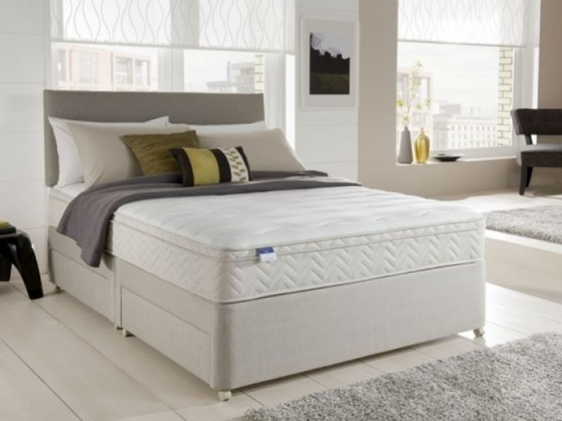 Silentnight Beijing 6ft Super Kingsize Miracoil Spring System Divan Bed
