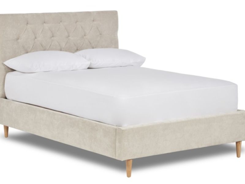 Serene Stirling 4ft Small Double Fabric Bed Frame (Choice Of Colours)