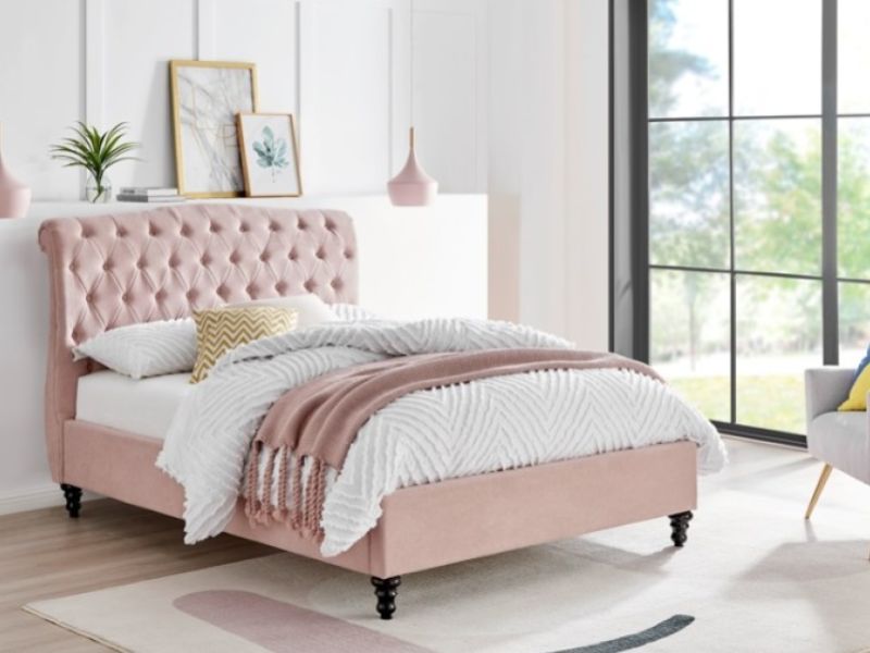 Limelight Rosa 3ft Single Pink Fabric Bed Frame