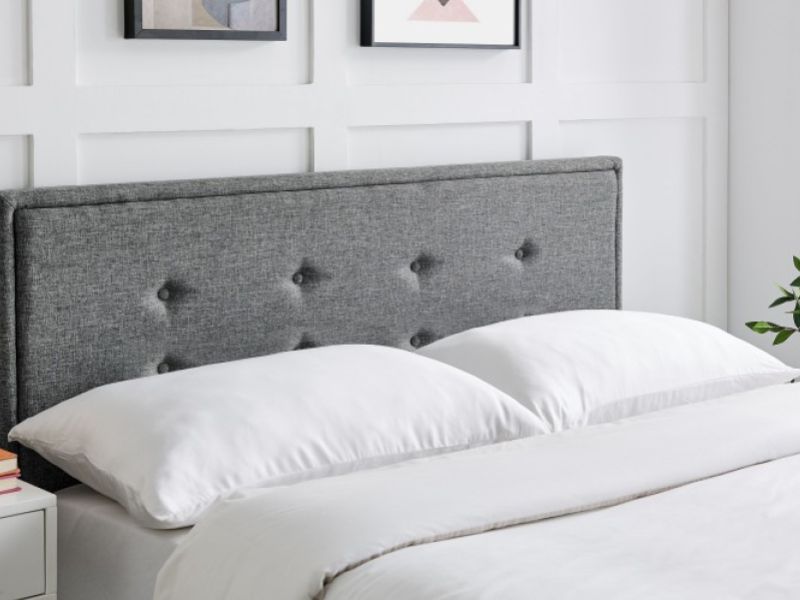 Limelight Florence 4ft6 Double Grey Fabric Bed Frame With Drawers