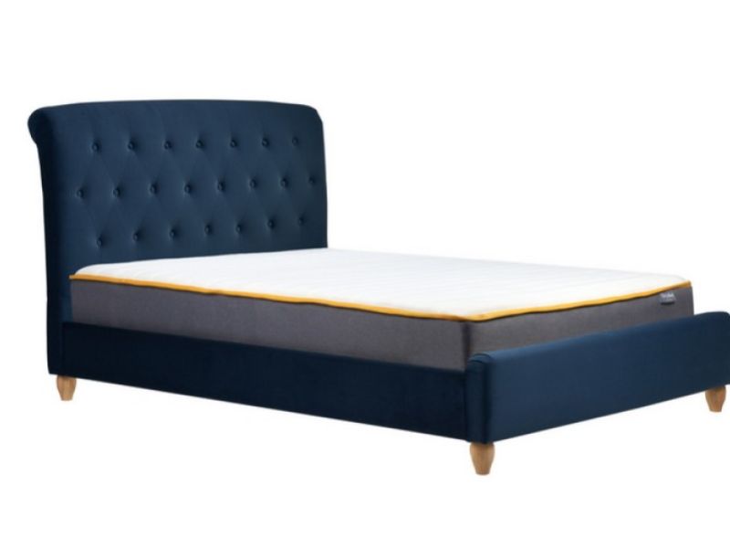 Birlea Brompton 5ft Kingsize Blue Fabric Bed Frame