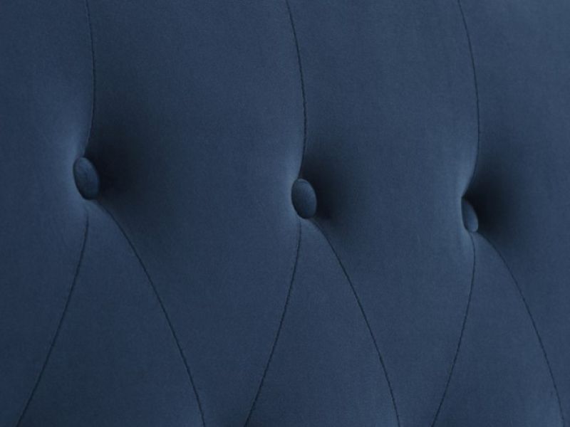 Birlea Brompton 5ft Kingsize Blue Fabric Bed Frame