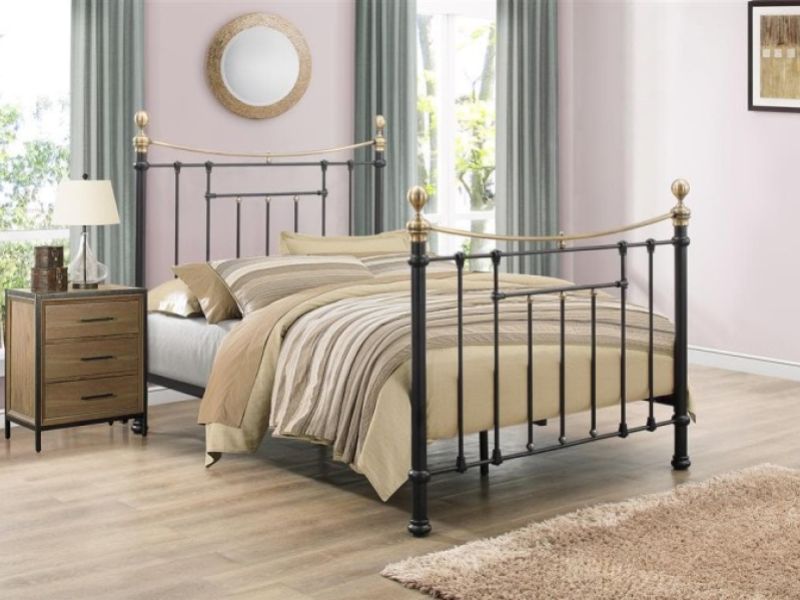 Birlea Bronte 4ft6 Double Black Metal Bed Frame